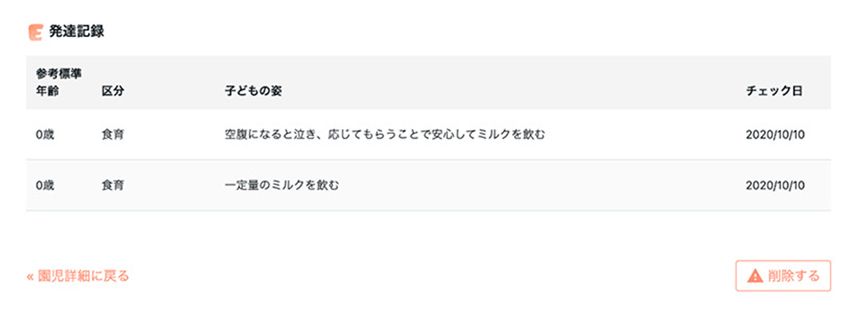 発達記録